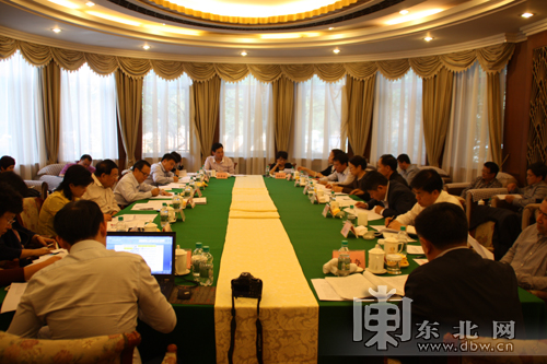 調研組聽取我省工作情況進行匯報。東北網見習記者 楊帆 攝
